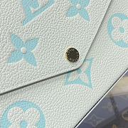 Fortok Louis Vuitton Pochette Félicie Bag Cream White and Green M83025 21x12x3cm - 3