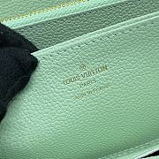 Fortok Louis Vuitton Zippy Wallet Cream White & Green M83308 19.5x10cm - 6