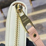 Fortok Louis Vuitton Zippy Wallet Cream White & Pink M83308 19.5x10cm - 5