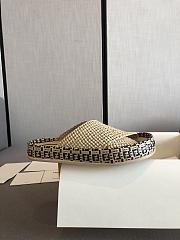 Fortok Fendi Raffia Slides Beige - 3