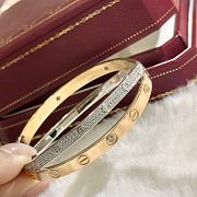 Fortok Cartier Love Double Bracelet Gold and Silver  - 4