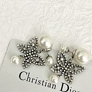 Fortok Dior Full-diamong Butterfly Pearl Earrings - 4