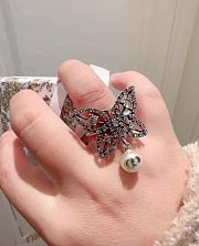 Fortok Dior Full-diamond Butterfly Ring - 6