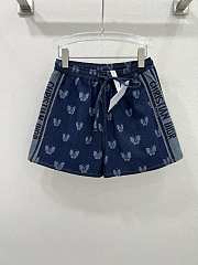 Fortok Dior Butterfly Pattern Denim Shorts - 1