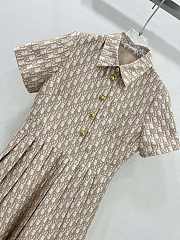 Fortok Dior Beige Jacquard Dress - 4