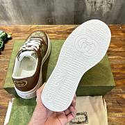 Fortok Gucci Chunky Sneakers Beige and Ebony GG Supreme Canvas Trim - 6