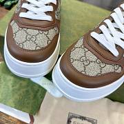 Fortok Gucci Chunky Sneakers Beige and Ebony GG Supreme Canvas Trim - 4