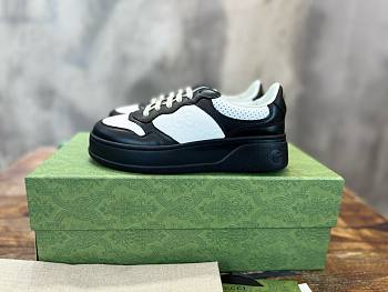 Fortok Gucci Chunky Sneakers White and Black Leather