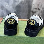 Fortok Gucci Chunky Sneakers White and Black Leather - 6