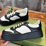 Fortok Gucci Chunky Sneakers White and Black Leather - 3
