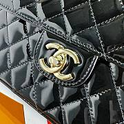 Fortok Chanel Backpack and Star Coin Purse Black Metallic Calfskin & Gold-Tone Metal 18.5×23.5×8.5cm - 6