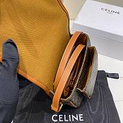 Fortok Celine Folco Triomphe Canvas and Calfskin Bag 191502 18x17x6.5cm - 4