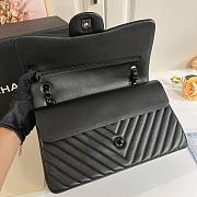 Fortok Chanel Classic Flap Jumbo30 Bag Black 1113 19.5x30x10cm - 6