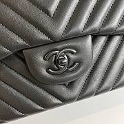 Fortok Chanel Classic Flap Jumbo30 Bag Black 1113 19.5x30x10cm - 2