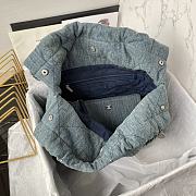 Fortok Chanel Bag Denim Blue 35x37x8cm - 3