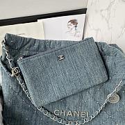 Fortok Chanel Bag Denim Blue 35x37x8cm - 4