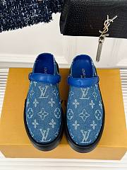 Fortok Louis Vuitton Birkenstock Slippers Denim - 1