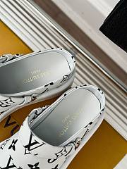 Fortok Louis Vuitton Birkenstock Slippers White & Black - 5