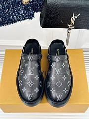 Fortok Louis Vuitton Birkenstock Slippers Black - 1