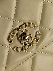 Fortok Chanel Lambskin Quilted Small Trendy CC Dual Handle Flap Bag Beige 25cm - 2
