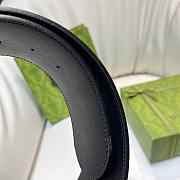 Fortok Gucci Interlocking G Belt Patent Leather Black 7cm - 5