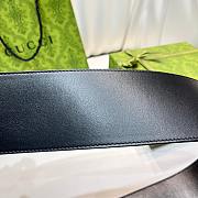 Fortok Gucci Interlocking G Belt Black 7cm - 3
