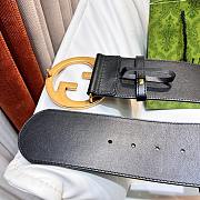 Fortok Gucci Interlocking G Belt Black 7cm - 2