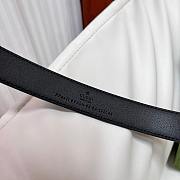 Fortok Gucci Interlocking G Belt Black Gold/Sliver Buckle 2.5cm - 3