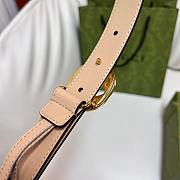 Fortok Gucci Interlocking G Belt Light Beige Gold/Silver Buckle 2.5cm - 3