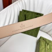 Fortok Gucci Interlocking G Belt Light Beige Gold/Silver Buckle 2.5cm - 5