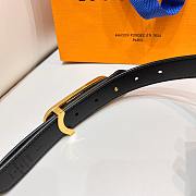 Fortok Louis Vuitton Chain Reversible Belt Monogram Brown And Black 2.5cm - 2