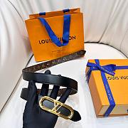 Fortok Louis Vuitton Chain Reversible Belt Monogram Brown And Black 2.5cm - 6