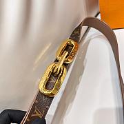 Fortok Louis Vuitton Edge 25mm Reversible Belt Beige - 3