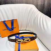 Fortok Louis Vuitton Edge 25mm Reversible Belt Brown and Black - 1