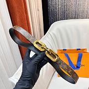 Fortok Louis Vuitton Edge 25mm Reversible Belt Brown and Black - 4