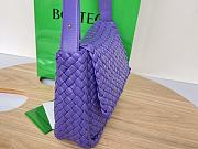 Fortok Bottega Veneta Cobble Shoulder Bag Purple 709418 26x21x9cm - 6