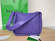 Fortok Bottega Veneta Cobble Shoulder Bag Purple 709418 26x21x9cm - 5