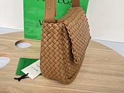 Fortok Bottega Veneta Cobble Shoulder Bag Brown 709418 26x21x9cm - 5