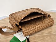 Fortok Bottega Veneta Cobble Shoulder Bag Brown 709418 26x21x9cm - 4