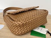 Fortok Bottega Veneta Cobble Shoulder Bag Brown 709418 26x21x9cm - 3
