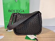 Fortok Bottega Veneta Cobble Shoulder Bag Black 709418 26x21x9cm - 4