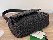 Fortok Bottega Veneta Cobble Shoulder Bag Black 709418 26x21x9cm - 3