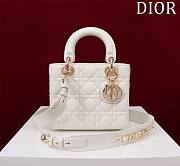 Fortok Dior Lady ABC Bag White 20x16x8cm - 1