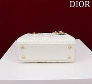 Fortok Dior Lady ABC Bag White 20x16x8cm - 5