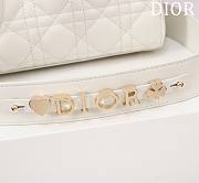 Fortok Dior Lady ABC Bag White 20x16x8cm - 4