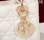 Fortok Dior Lady ABC Bag White 20x16x8cm - 3