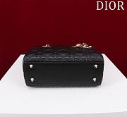 Fortok Dior Lady ABC Bag Black 20x16x8cm - 6