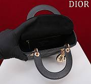 Fortok Dior Lady ABC Bag Black 20x16x8cm - 4