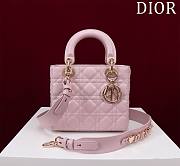 Fortok Dior Lady ABC Bag Pink 20x16x8cm - 1