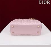 Fortok Dior Lady ABC Bag Pink 20x16x8cm - 6